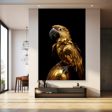 Golden Parrot Painting